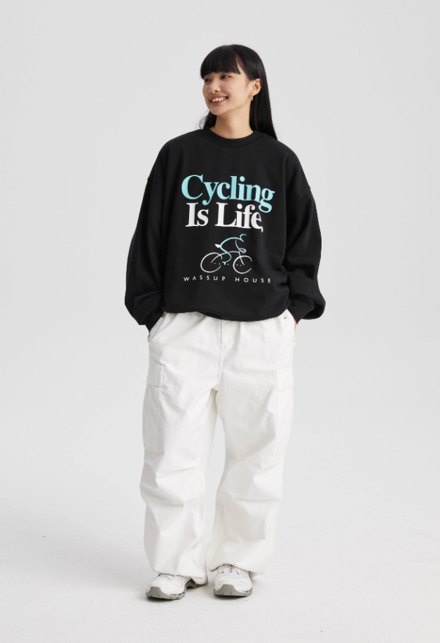 Wassup House LIFE Printed Sweatshirt