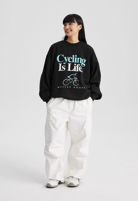 Wassup House LIFE Printed Sweatshirt