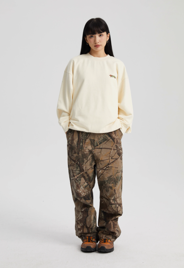 Wassup House Dachshund Running Printed Sweatshirt