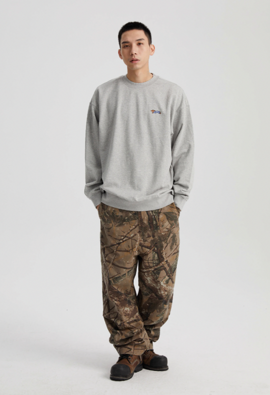 Wassup House Dachshund Running Printed Sweatshirt