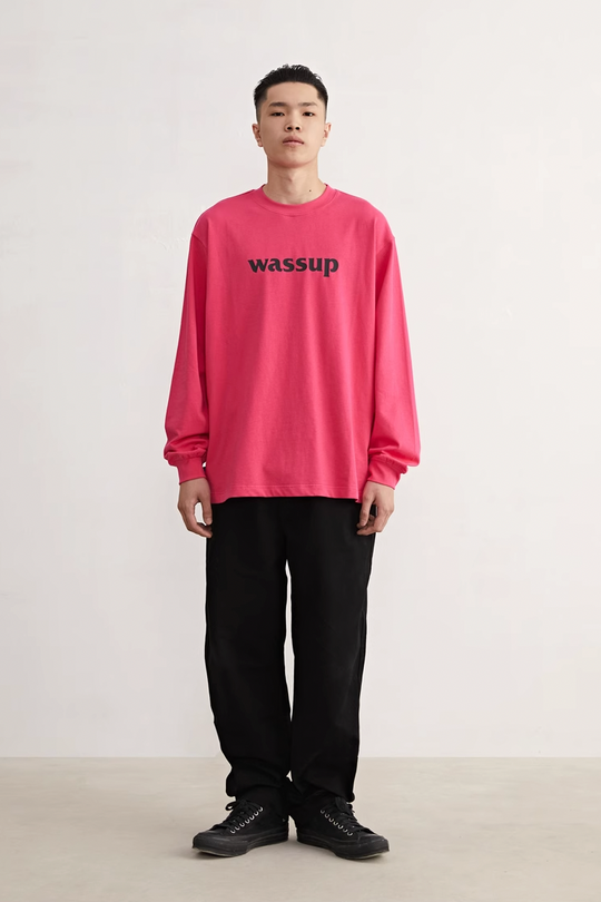 Wassup House Basic Logo printed Long Sleeved Tee