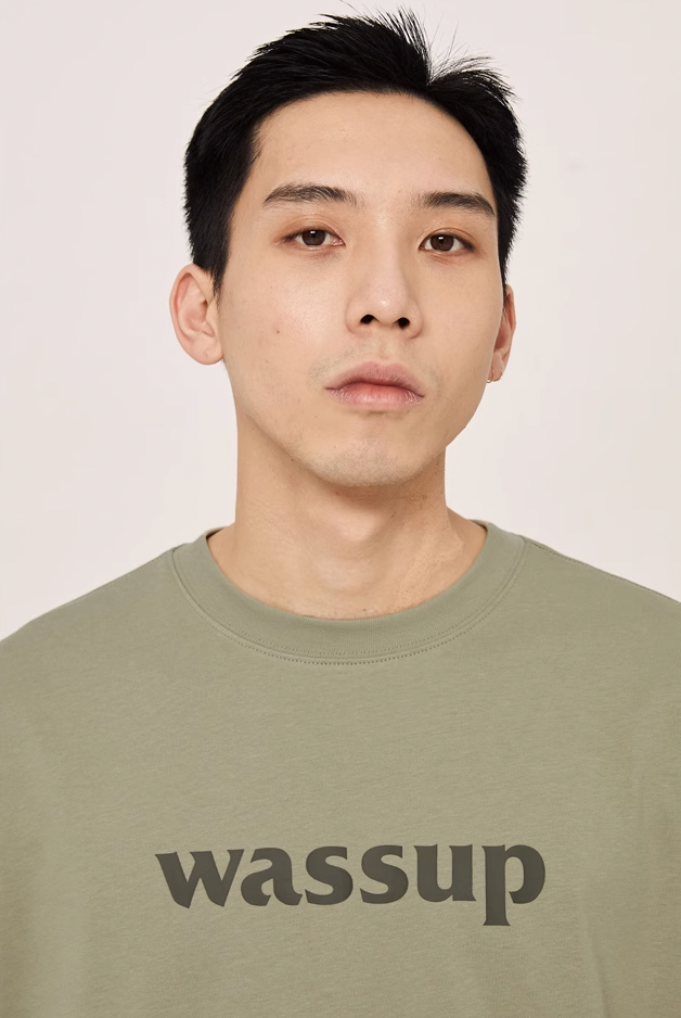 Wassup House Basic Logo printed Long Sleeved Tee