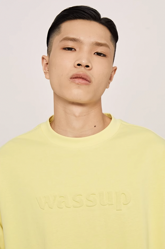 Wassup House Basic 3D Embossed Logo Long Sleeved Tee