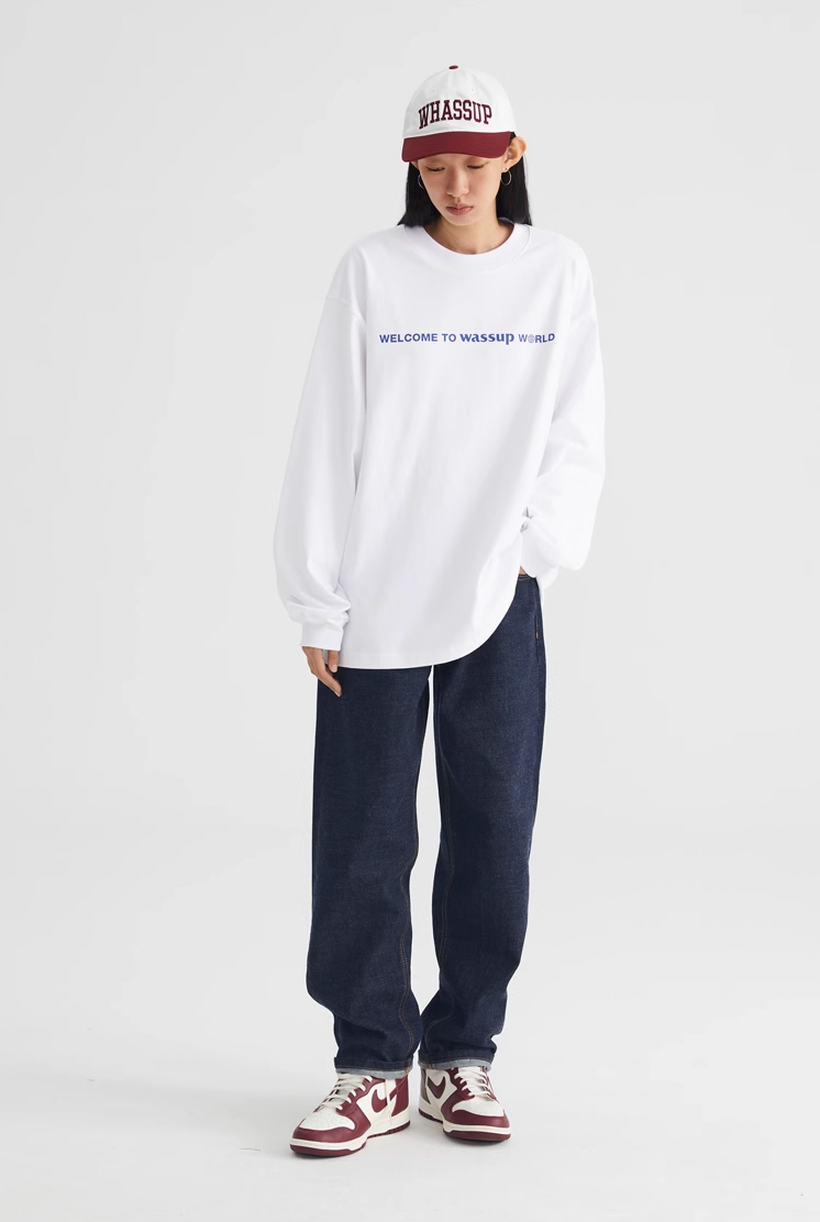 Wassup House Welcome Logo Long Sleeved Tee