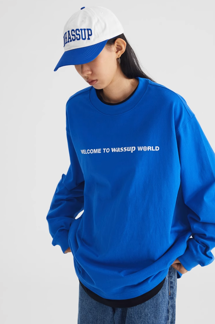 Wassup House Welcome Logo Long Sleeved Tee