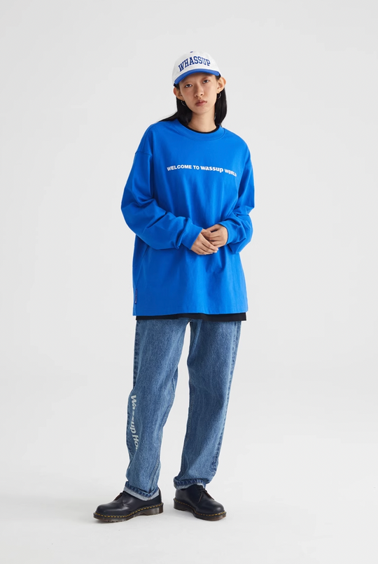 Wassup House Welcome Logo Long Sleeved Tee