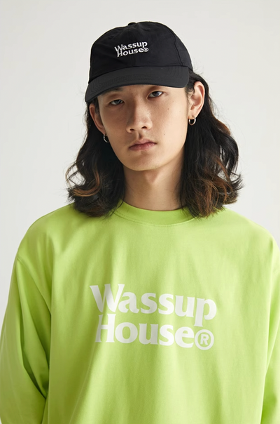 Wassup House Double Line Logo Long Sleeved Tee