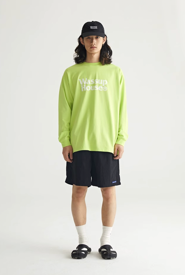 Wassup House Double Line Logo Long Sleeved Tee