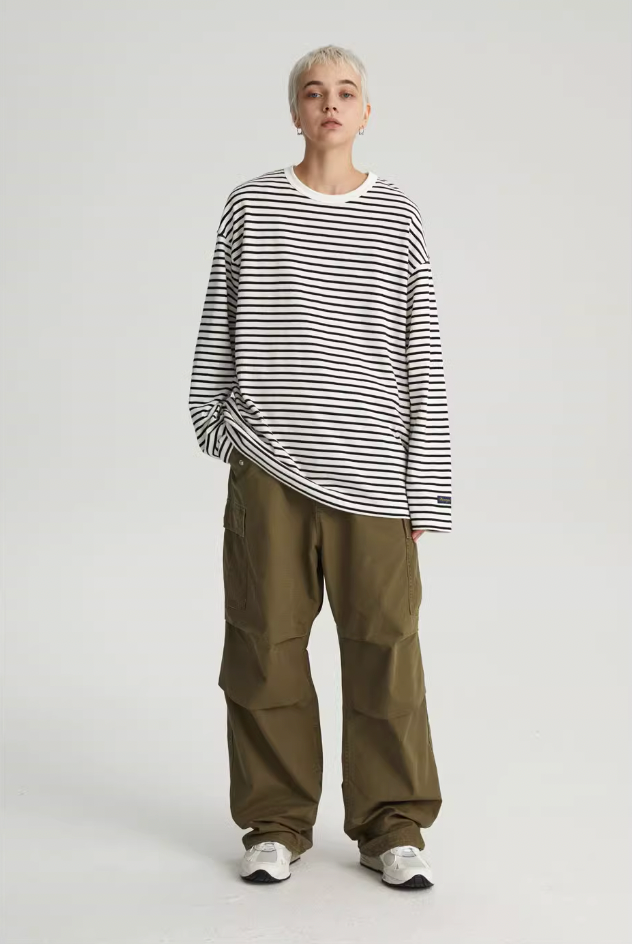 Wassup House Striped Long Sleeved Tee