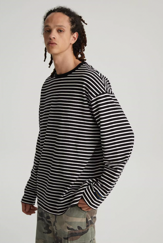 Wassup House Striped Long Sleeved Tee