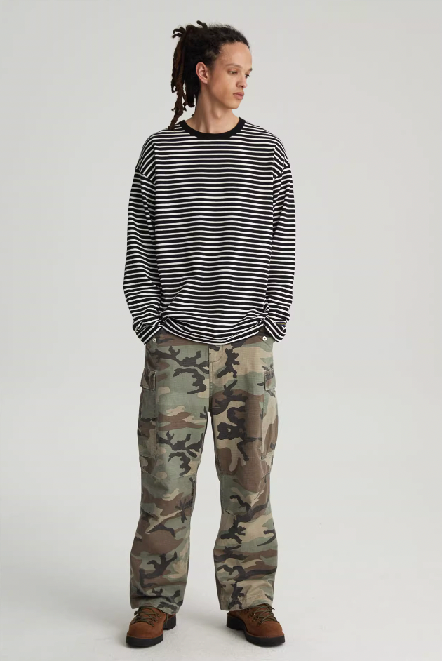 Wassup House Striped Long Sleeved Tee