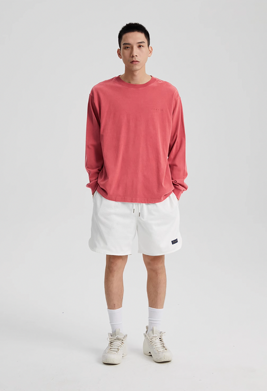 Wassup House Washed Faded Logo Long Sleeved Tee