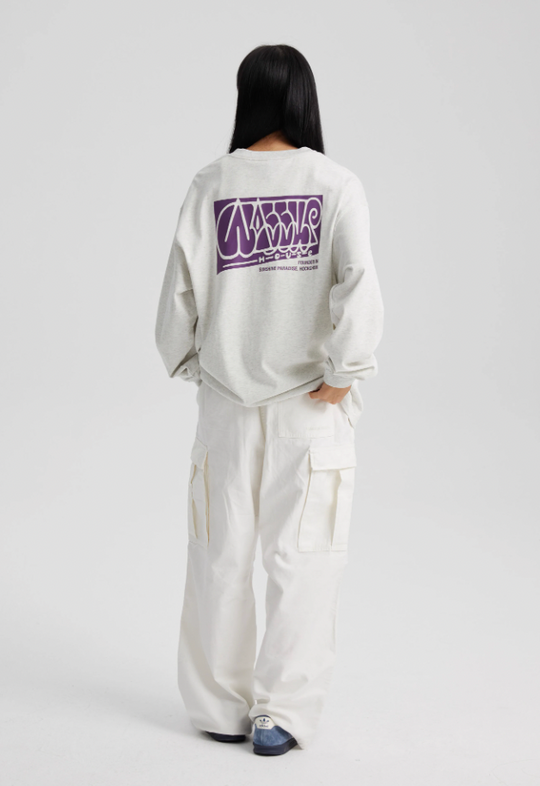 Wassup House Graffiti Hand Painted Long Sleeved Tee