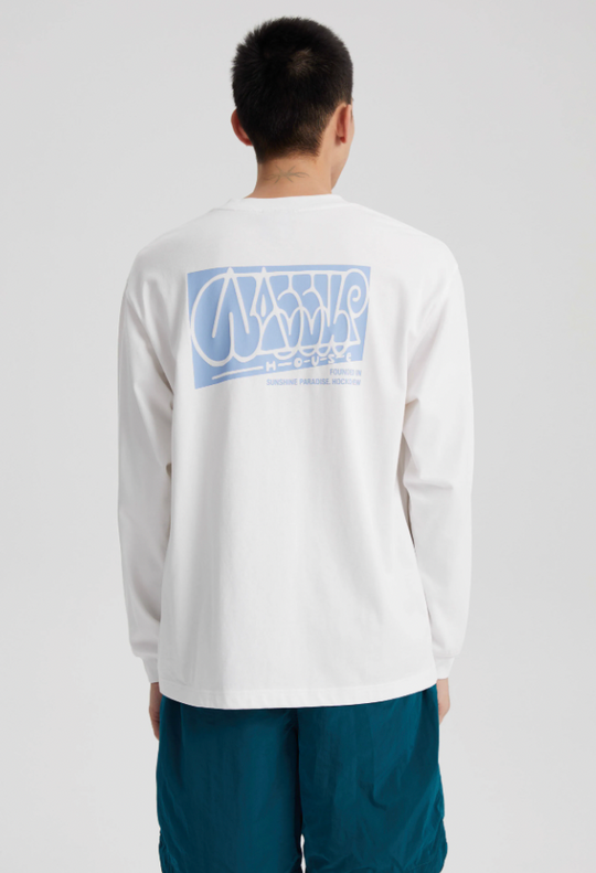 Wassup House Graffiti Hand Painted Long Sleeved Tee