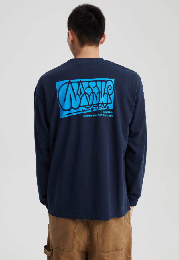 Wassup House Graffiti Hand Painted Long Sleeved Tee
