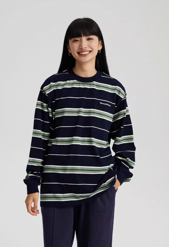 Wassup House Multi Color Striped Long Sleeved Tee