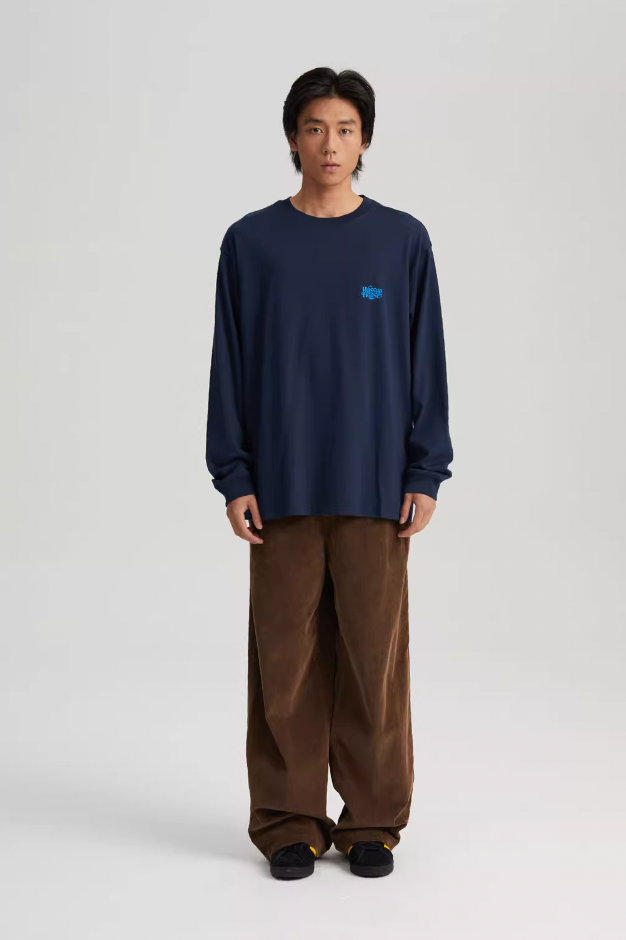 Wassup House Liner Font Logo Long Sleeved Tee