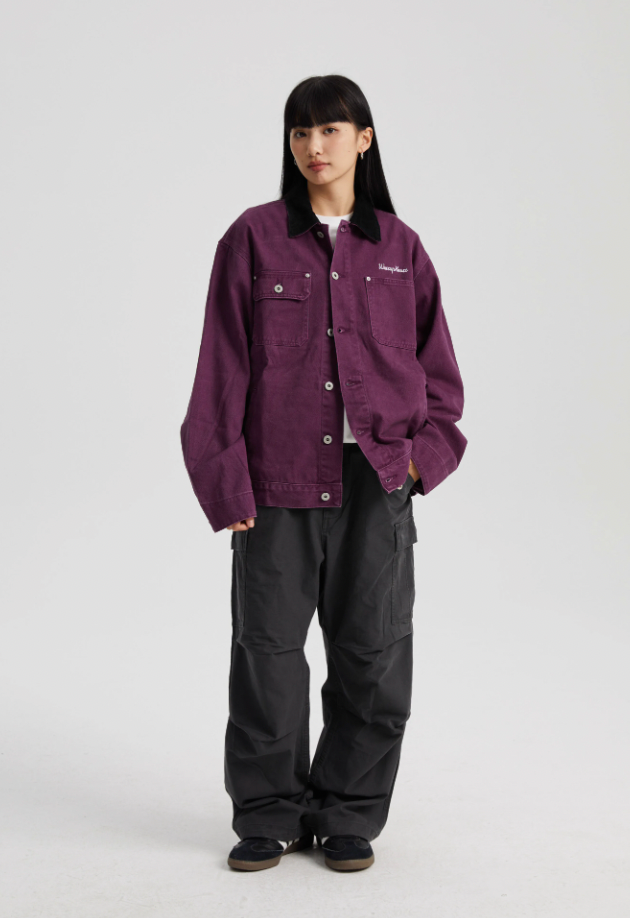 Wassup House M51 Washed & Old Plaid Work Pants