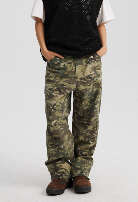 Wassup House Tree Camouflage Old Work Pants