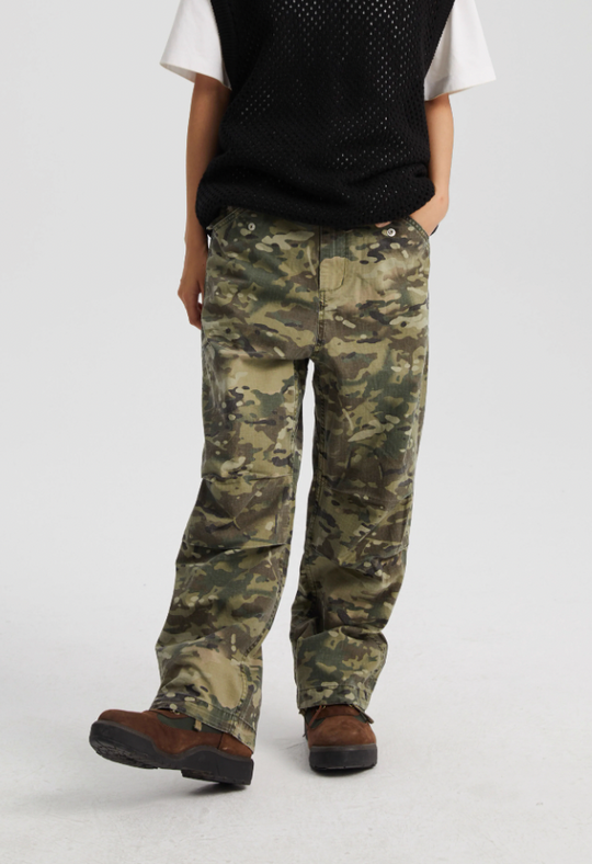 Wassup House Tree Camouflage Old Work Pants