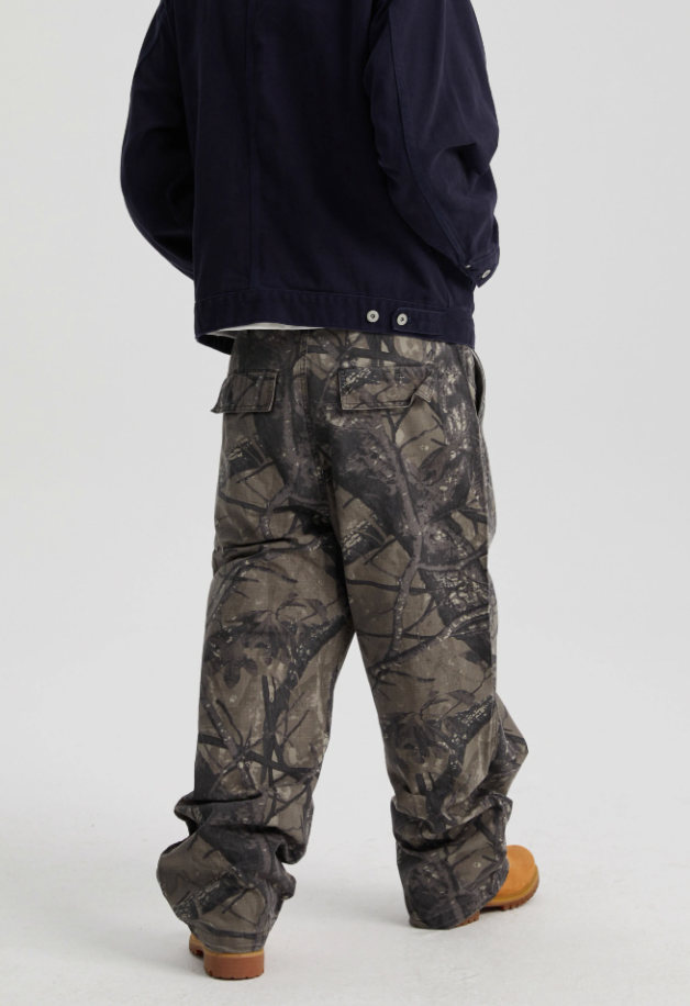 Wassup House Tree Camouflage Old Work Pants