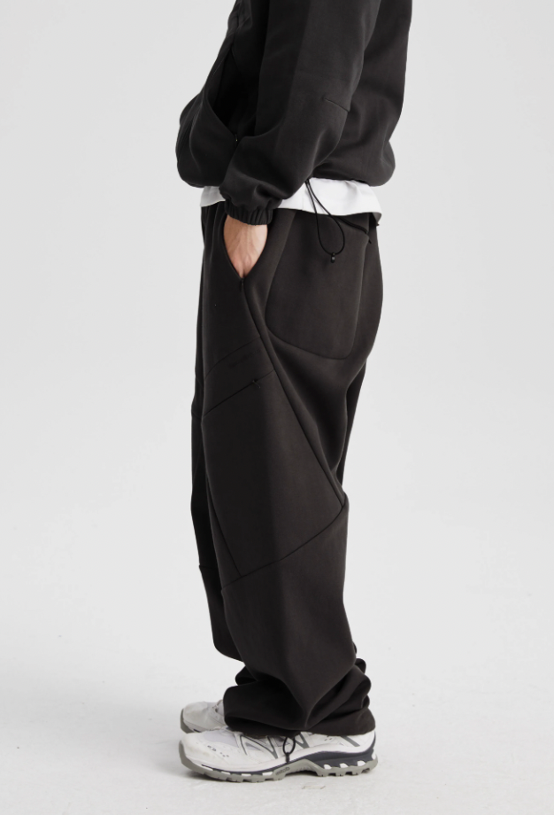 Wassup House Patchwork Deconstructed Zipper Sweat Pants