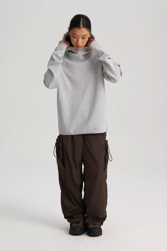 Wassup House Metallic Silk Large Pockets Work Pants