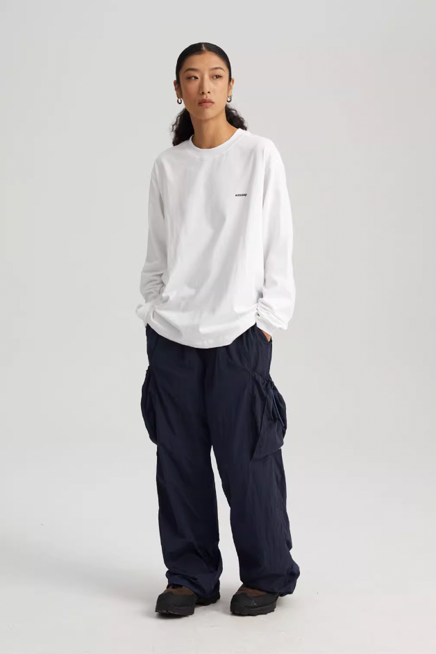 Wassup House Metallic Silk Large Pockets Work Pants