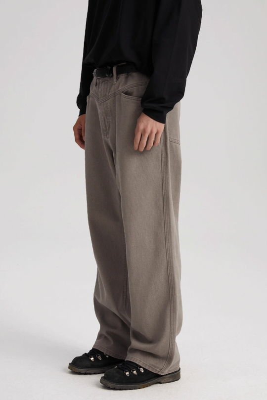 Wassup House Washed Split Work Pants