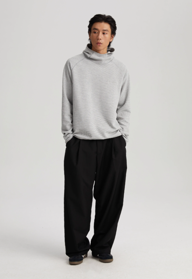 Wassup House Loose Pleated Suit Pants