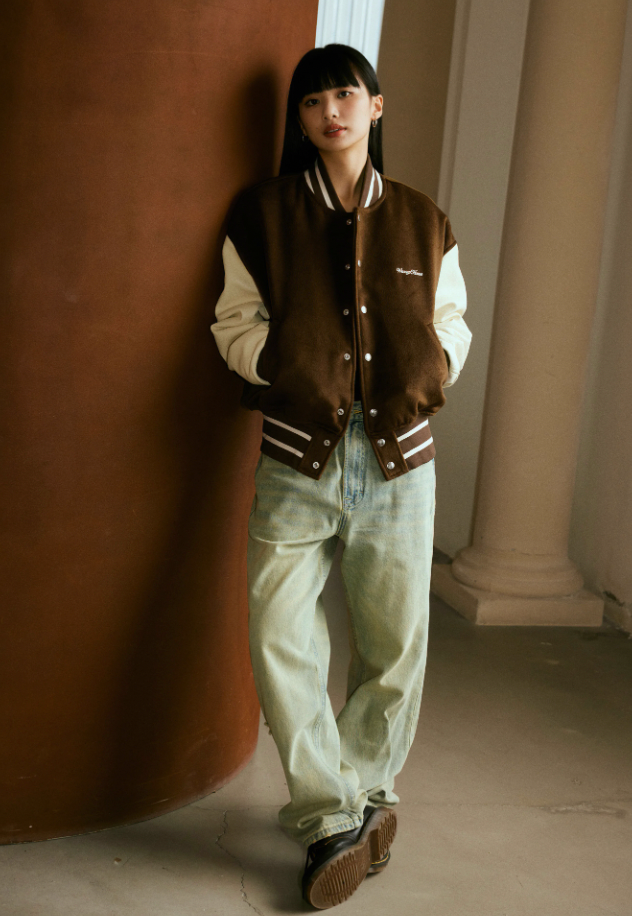 Wassup House Color Blocking Baseball Jacket