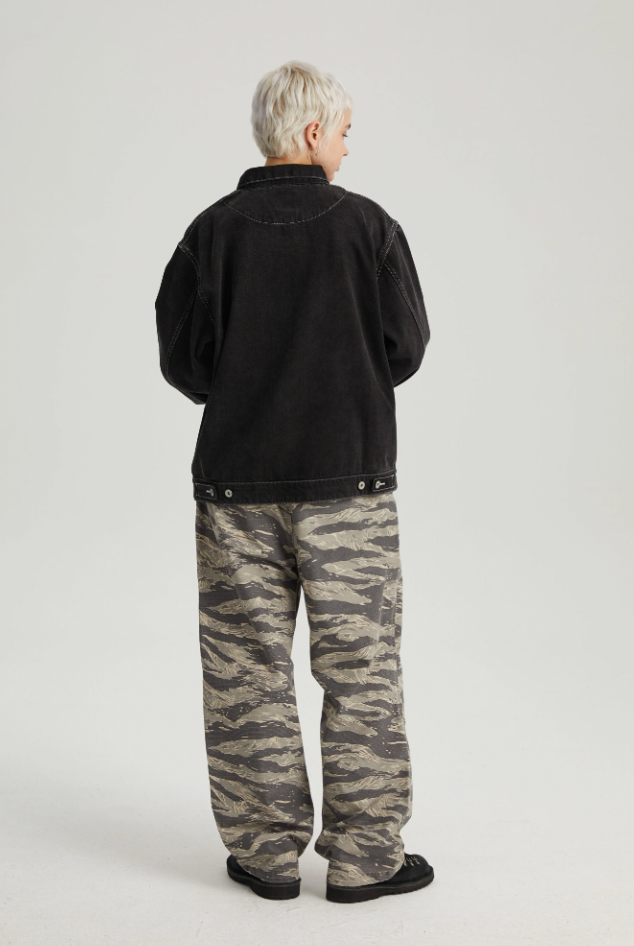 Wassup House Denim Basic Zipper Jacket