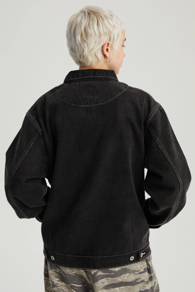 Wassup House Denim Basic Zipper Jacket