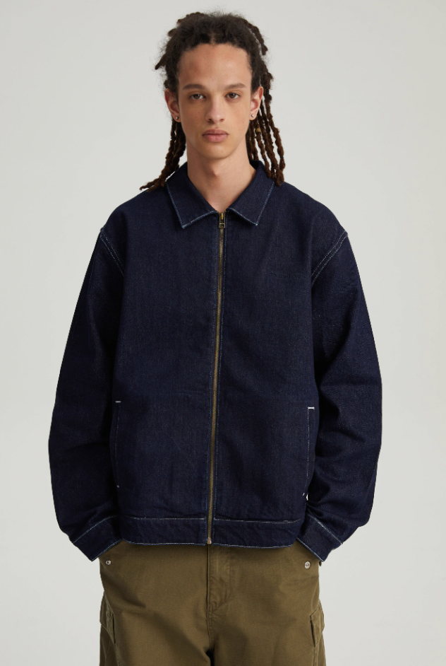 Wassup House Denim Basic Zipper Jacket