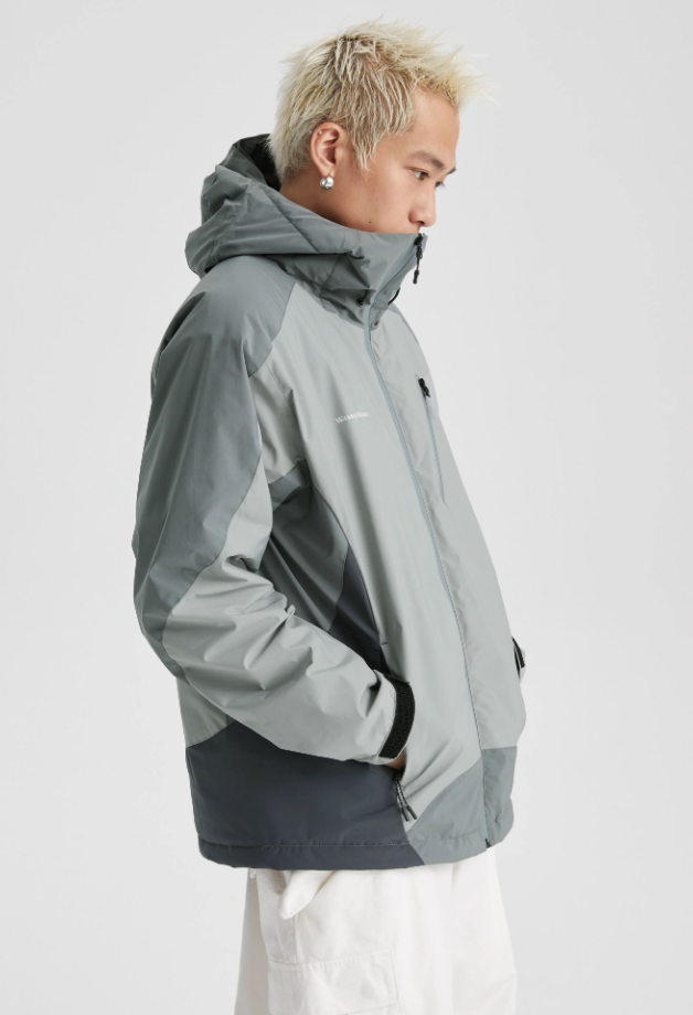 Wassup House Color Blocking Waterproof Hooded Jacket