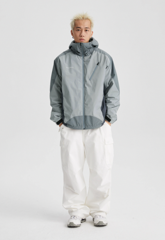 Wassup House Color Blocking Waterproof Hooded Jacket