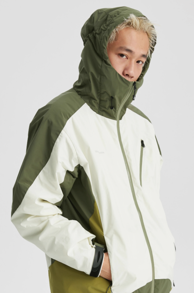 Wassup House Color Blocking Waterproof Hooded Jacket