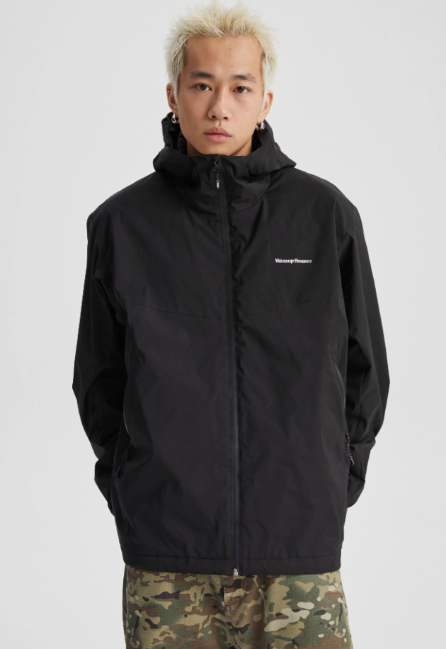 Wassup House Split Waterproof Hooded Jacket