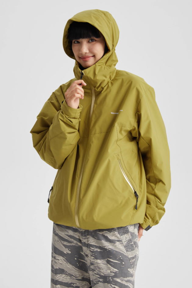 Wassup House Split Waterproof Hooded Jacket
