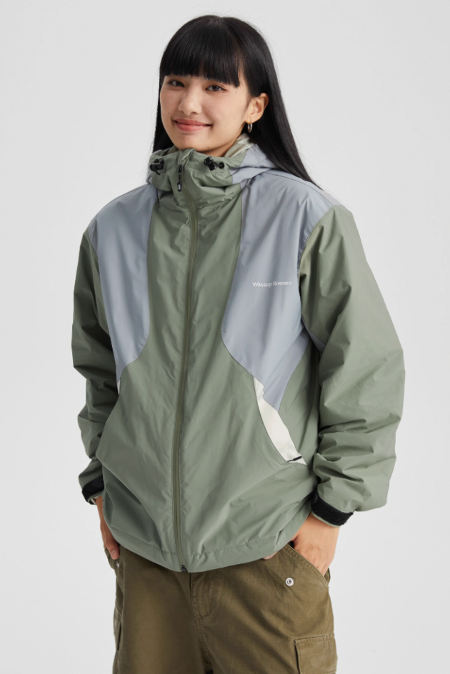 Wassup House Color Blocking Waterproof Down Jacket