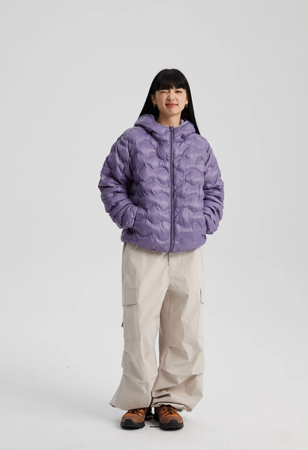 Wassup House Reversible Military Quilt Hooded Down Jacket