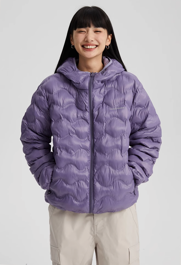 Wassup House Reversible Military Quilt Hooded Down Jacket