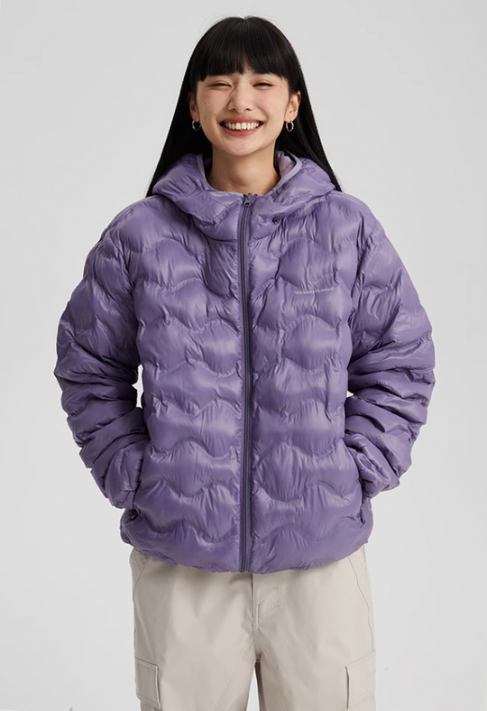 Wassup House Reversible Military Quilt Hooded Down Jacket