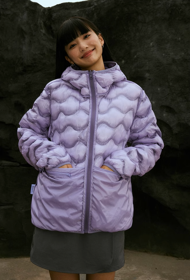 Wassup House Reversible Military Quilt Hooded Down Jacket