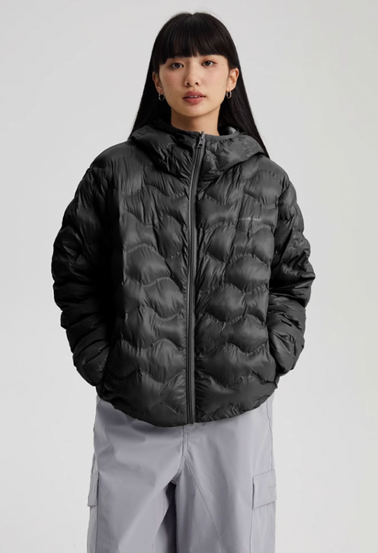Wassup House Reversible Military Quilt Hooded Down Jacket