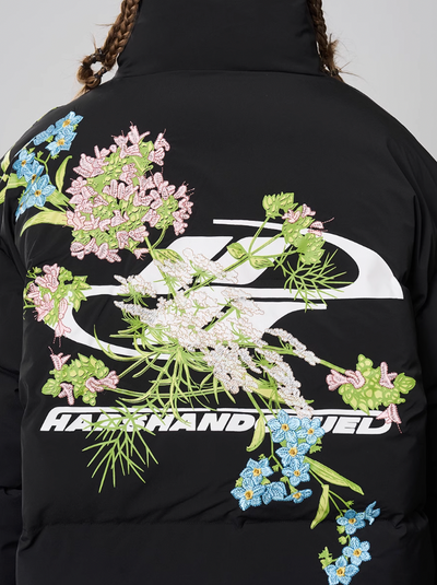Harsh and Cruel Floral Embroidery Down Jacket