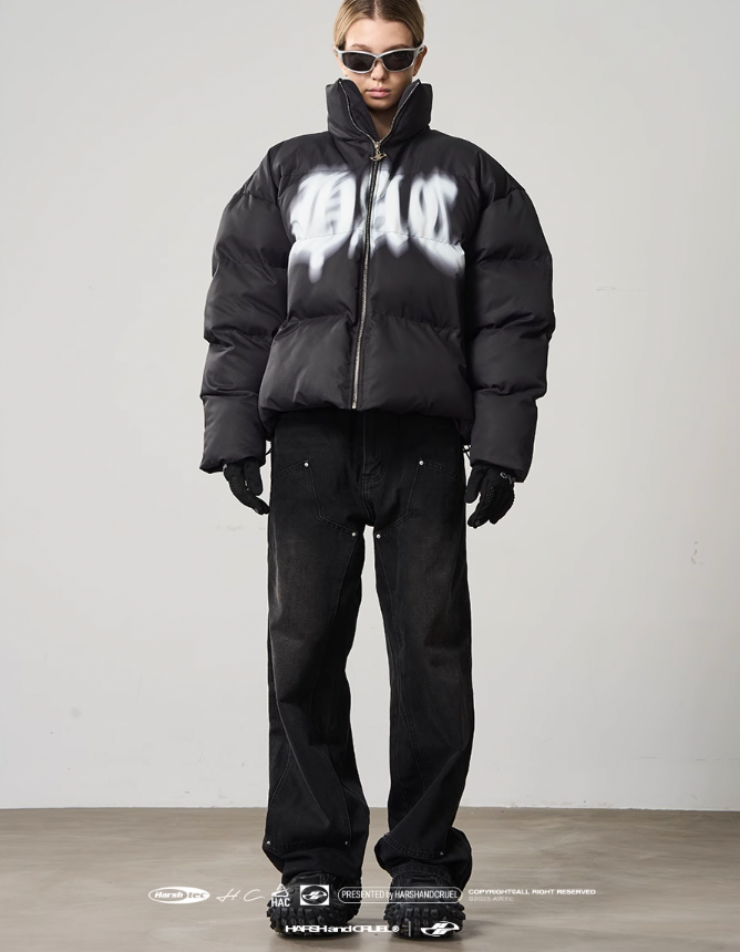 Harsh and Cruel Phantom Logo Down Jacket