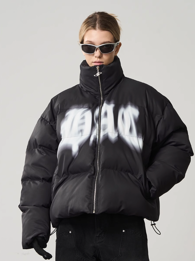 Harsh and Cruel Phantom Logo Down Jacket