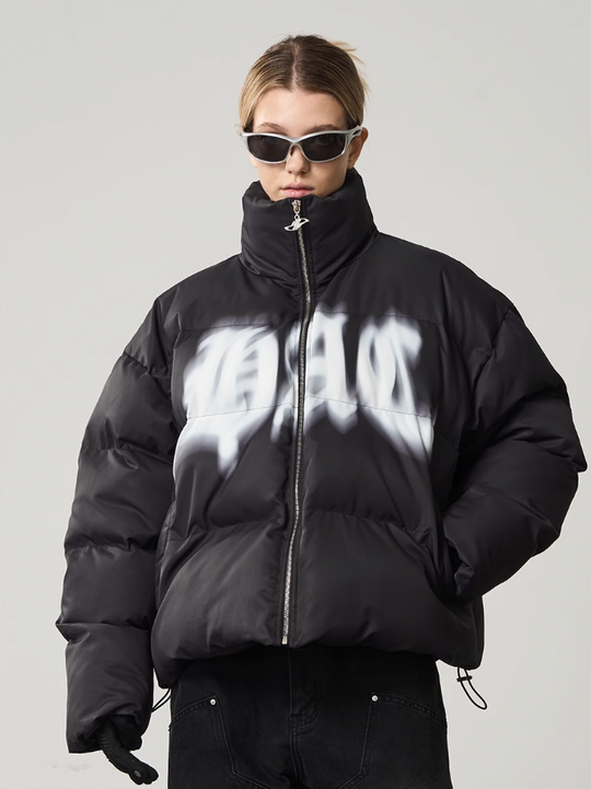 Harsh and Cruel Phantom Logo Down Jacket