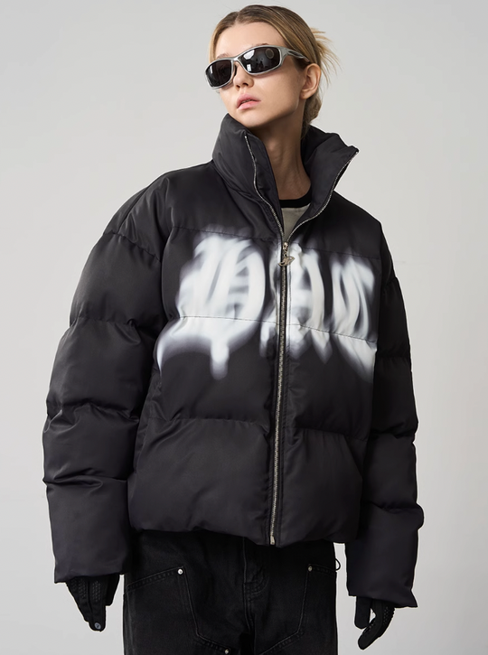 Harsh and Cruel Phantom Logo Down Jacket